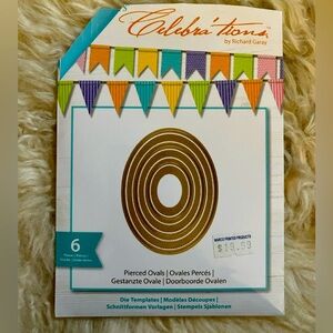 Card Paper Metal Die Cuts 6 Oval Celebra’tions